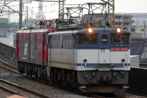 【JR貨】EH500-51 大宮車両所出場を西浦和駅で撮影した写真