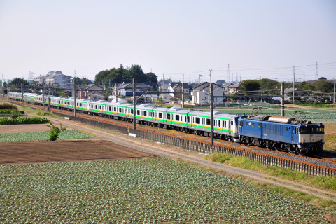 【JR東】 E233系3000番代チタNT53＋NT3編成 配給輸送を岡部～深谷で撮影した写真