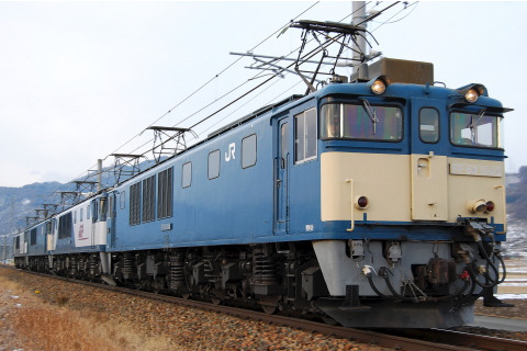 【JR貨】篠ノ井線 EF64四重単で回送を稲荷山～篠ノ井で撮影した写真