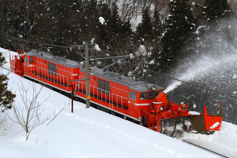 【JR東】信越本線で特殊排雪列車運転を関山～妙高高原で撮影した写真