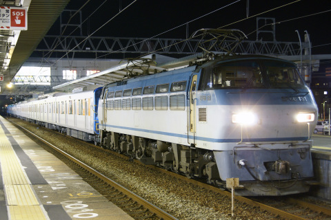 【東武】50070系51077F 甲種輸送を東加古川駅で撮影した写真