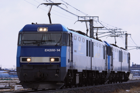 【JR貨】篠ノ井線でEH200重連運転を篠ノ井～稲荷山で撮影した写真