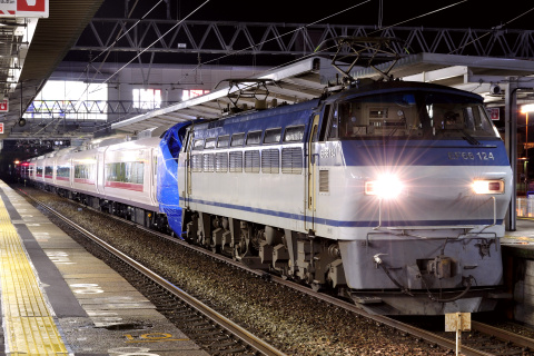 【JR東】E657系カツK6編成 甲種輸送を東加古川駅で撮影した写真