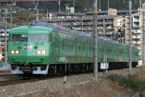 【JR西】117系300番代キトS6編成 本線試運転を山崎～島本で撮影した写真