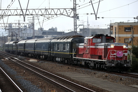 【JR西】24系『トワイライトエクスプレス』編成7両使用 団体臨時列車運転の拡大写真