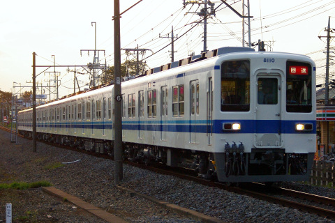【東武】8000系8110F 南栗橋車両管区出場の拡大写真