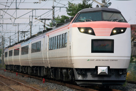【JR東】485系改『彩（いろどり）』使用 団体臨時列車運転を氏家駅で撮影した写真