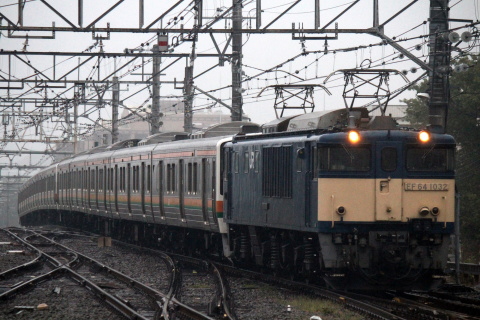 【JR東】211系チタN58＋チタN59編成 配給輸送を高尾駅で撮影した写真