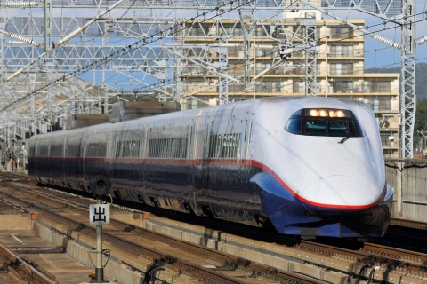 【JR東】E2系ナシN1編成 東北新幹線内で試運転の拡大写真