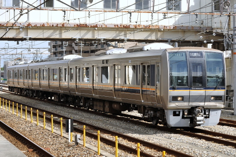 【JR西】207系ホシS22編成 本線試運転を網干駅で撮影した写真