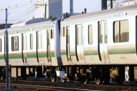 【JR東】E231系1000番代・E233系3000番代 併結試運転を辻堂～藤沢で撮影した写真