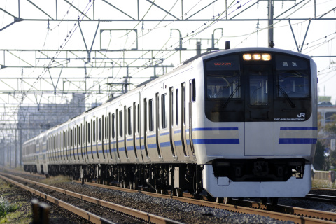 【JR東】E217系クラY8編成 所属区へ返却の拡大写真