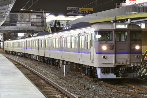 【JR西】113系キトL14編成 吹田総合車両所本所出場を茨木駅で撮影した写真