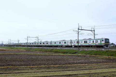 【JR東】宇都宮線上野口にてグリーン車非連結列車運転の拡大写真