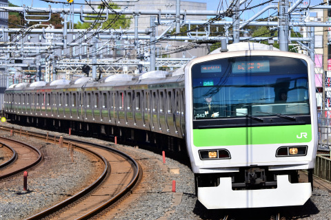 【JR東】E231系500番代トウ543編成 山手線内試運転 を御徒町駅で撮影した写真