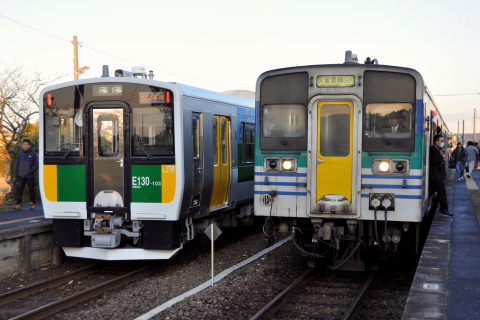 【JR東】久留里線キハ30・37・38形 運用離脱を横田駅で撮影した写真