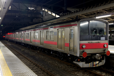 【富士急】6000系3両 甲種輸送を八王子駅で撮影した写真