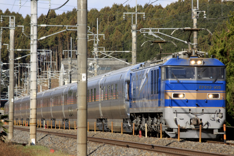 【JR東】E26系『カシオペア』編成 試運転を矢板～野崎で撮影した写真