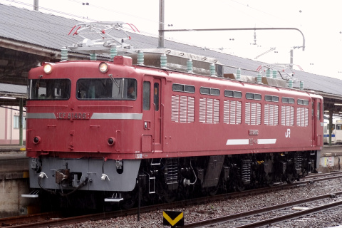 【JR貨】EF81-406 小倉車両所出場を下関駅で撮影した写真