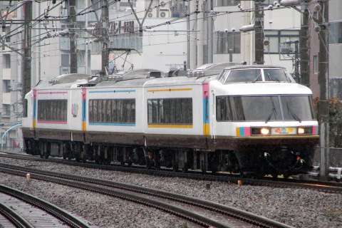【JR東】485系『NO.DO.KA』使用 団体臨時列車運転を恵比寿駅で撮影した写真
