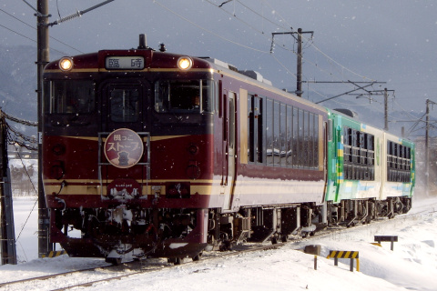 【JR東】快速「風っこ磐梯ストーブ列車」運転（11日）の拡大写真