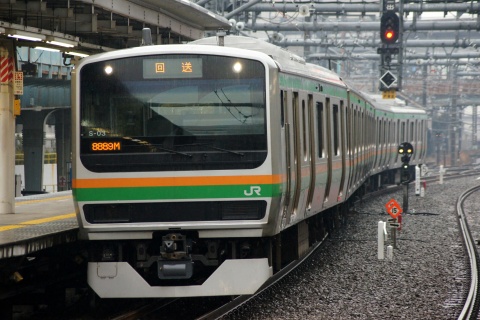 【JR東】E231系1000番代コツS03編成 東京総合車両センター出場を大崎駅で撮影した写真