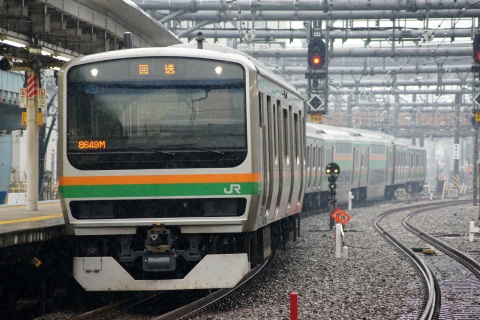 【JR東】E231系1000番代U535編成 東京総合車両センター出場を大崎駅で撮影した写真