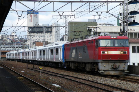 【JR九】817系チクVG2004-2006編成・ミフVM3001編成 甲種輸送 を下関駅で撮影した写真