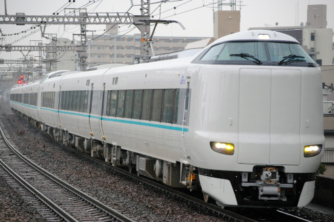 【JR西】日根野電車区287系 営業運転開始を野田駅で撮影した写真