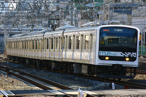 【JR東】209系『MUE-Train』 埼京線試運転を池袋駅で撮影した写真