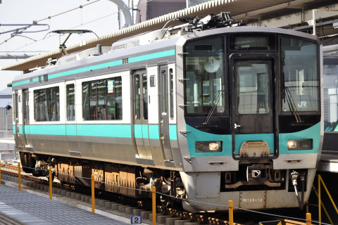【JR西】125系ホシN4編成 網干総合車両所出場を加古川駅で撮影した写真