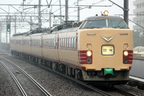 【JR東】485系T18編成使用TDR臨運転を新浦安駅で撮影した写真