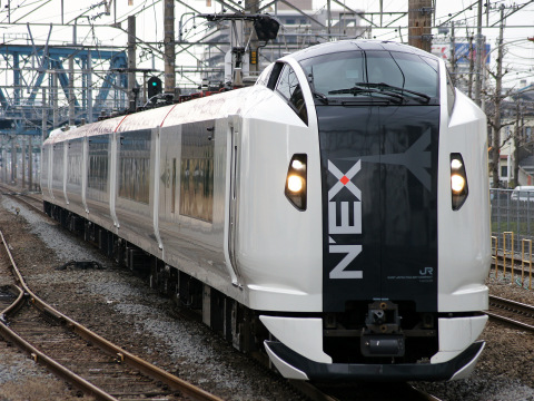 【JR東】E259系Ne006編成試運転を藤沢駅で撮影した写真