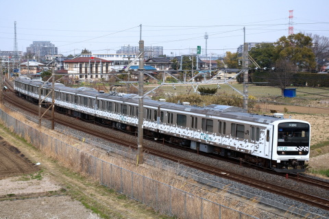 【JR東】209系『MUE-Train』宇都宮線試運転を白岡～新白岡で撮影した写真