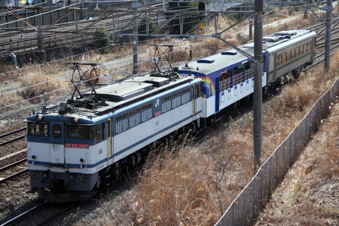 【JR四】『アンパンマントロッコ』列車 甲種輸送（3日）の拡大写真