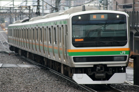 【JR東】E231系コツS04編成東京総合車両センター入場を武蔵小杉駅で撮影した写真