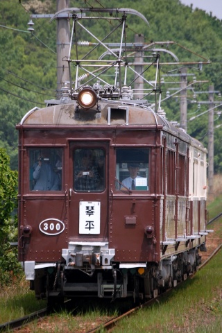 【ことでん】レトロ電車 特別運行実施を羽間～榎井で撮影した写真