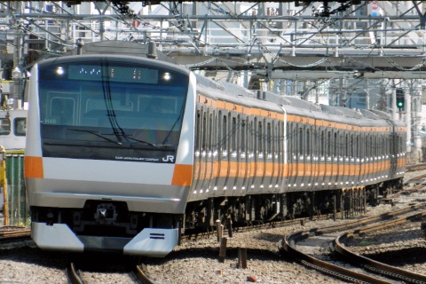 【JR東】E233系トタH48編成 東京総合車両センター出場を渋谷駅で撮影した写真