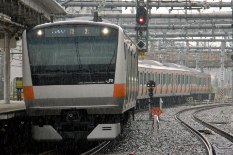 【JR東】E233系トタT21編成 東京総合車両センター出場を大崎駅で撮影した写真