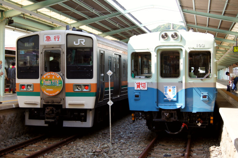 【伊豆急】「100系電車復活運転の旅」開催を伊豆急下田駅で撮影した写真