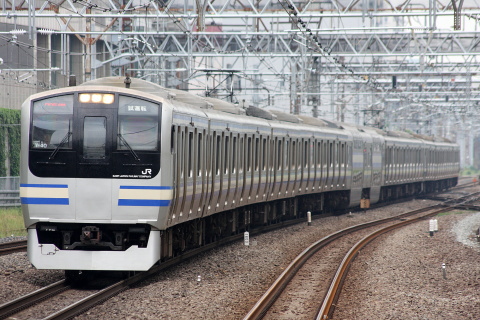 【JR東】E217系クラY127編成＋Y40編成 東海道線で試運転を川崎駅で撮影した写真
