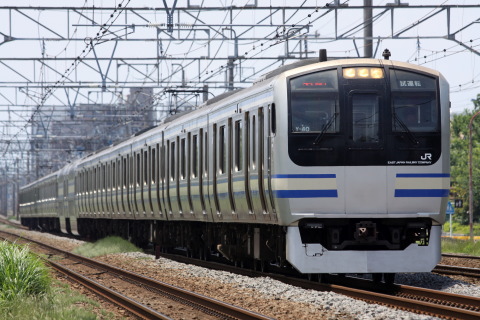 【JR東】E217系クラY122編成＋Y40編成 東海道線で試運転の拡大写真