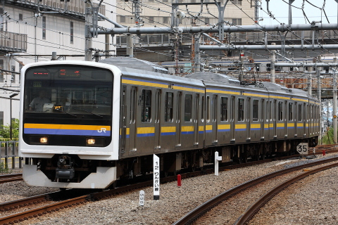 【JR東】209系マリC417編成 東京総合車両センター出場を大崎駅で撮影した写真