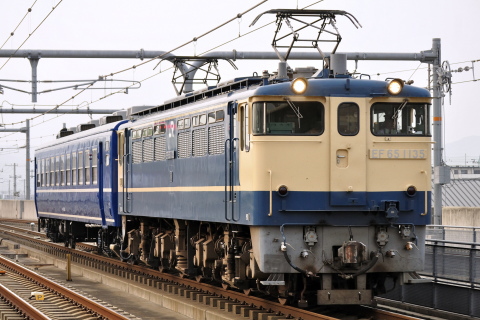 【JR西】オハ12-345 網干総合車両所出場を加古川駅で撮影した写真