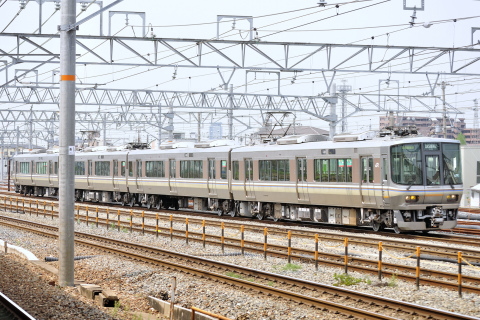 【JR西】223系ミハMA20編成 本線試運転を千里丘駅で撮影した写真