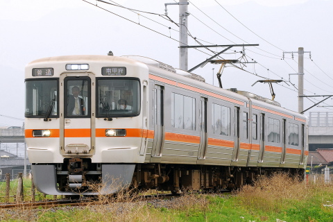 【JR海】313系2300番代シスW2編成使用 身延線臨時普通列車運転を小井川～常永で撮影した写真