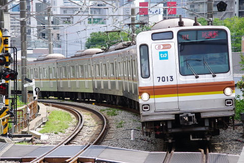 【メトロ】7000系7113F 東横線・みなとみらい線で日中試運転の拡大写真