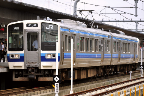 【JR西】213系オカC12編成 吹田総合車両所入場を姫路駅で撮影した写真