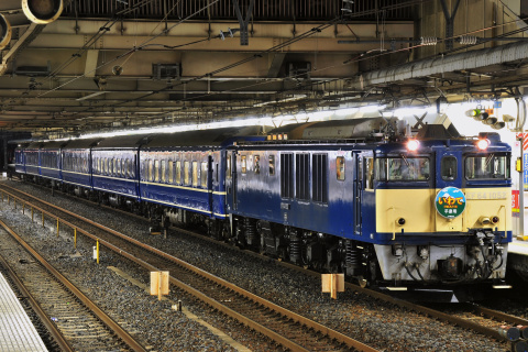【JR東】24系青森車6両使用 「いわて平泉号」運転を大宮駅で撮影した写真