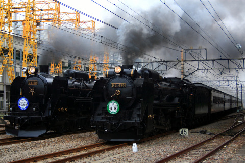 【JR東】「SLググっとぐんまみなかみ号」・「SLググっとぐんま碓氷号」運転を高崎駅付近で撮影した写真